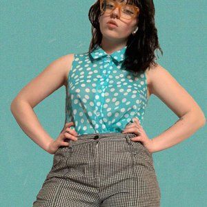 🌟Delia*s sheer button up blouse🌟